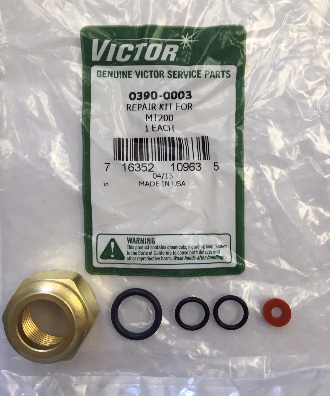 MT200 Repair Kit 03900003 Regulator and Torch Exchange, Inc.