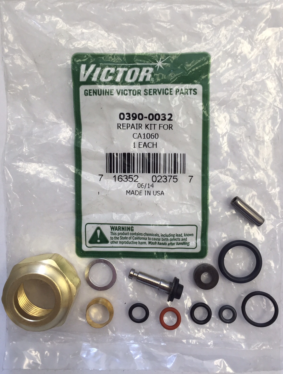03900032 CA1060 Repair Kit Regulator and Torch Exchange, Inc.
