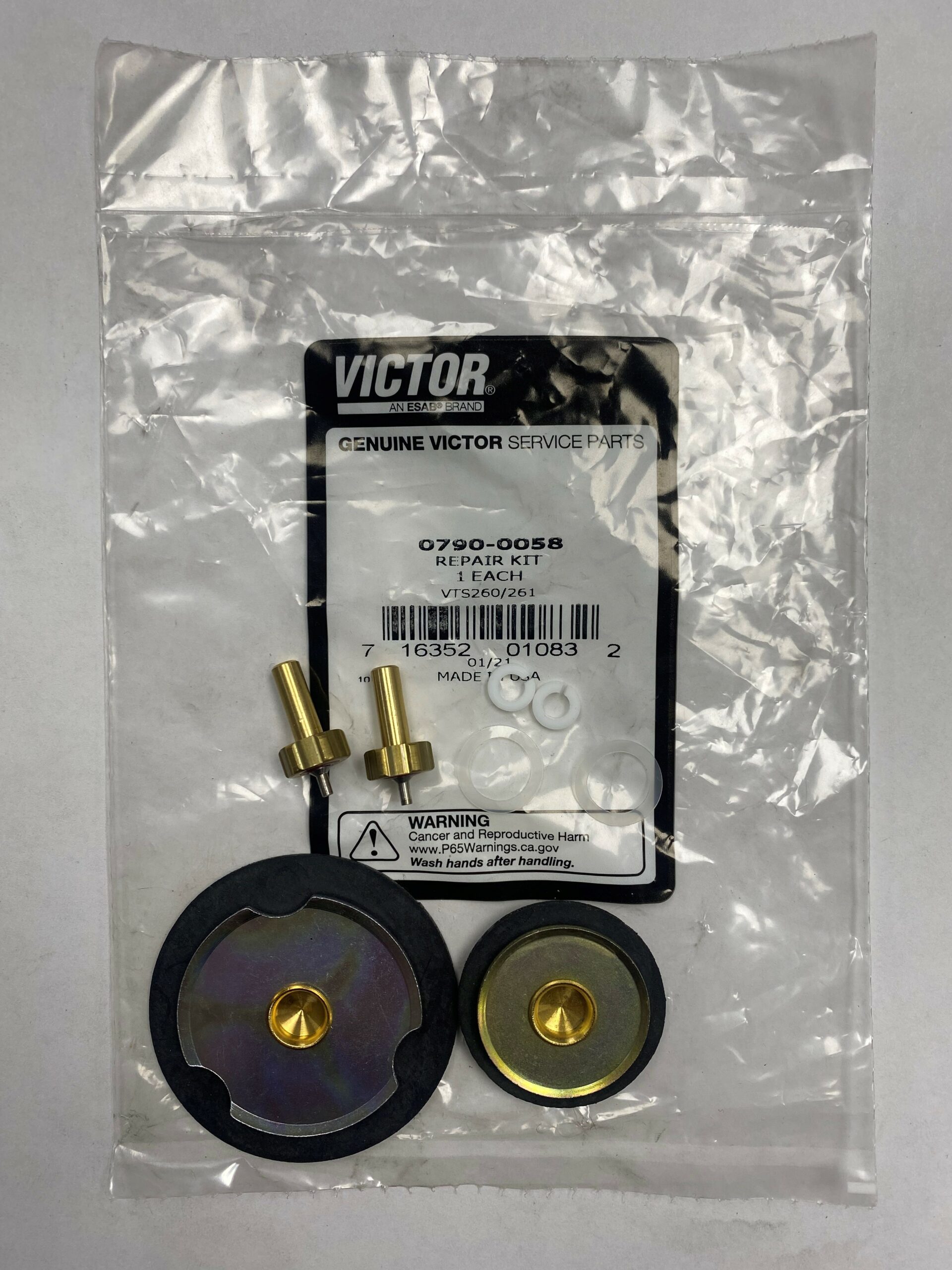 07900058 VTS260 Repair Kit Regulator and Torch Exchange, Inc.