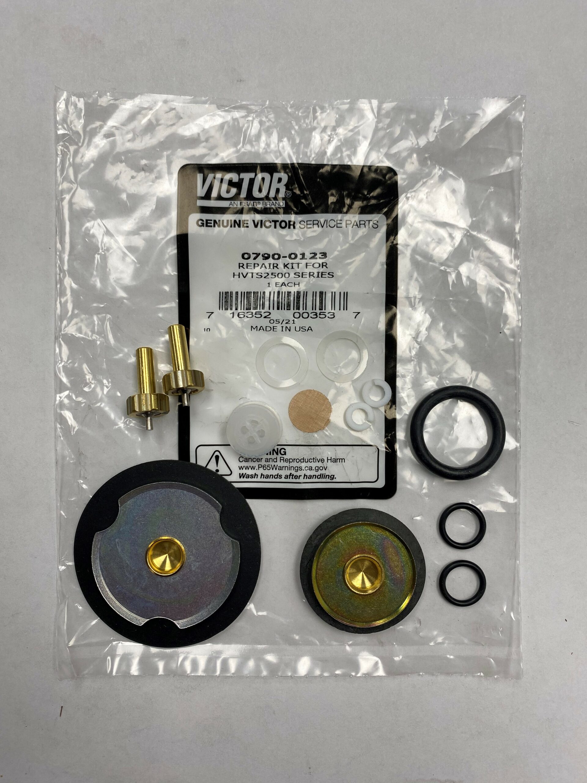 07900123 HVTS2500 Repair Kit Regulator and Torch Exchange, Inc.