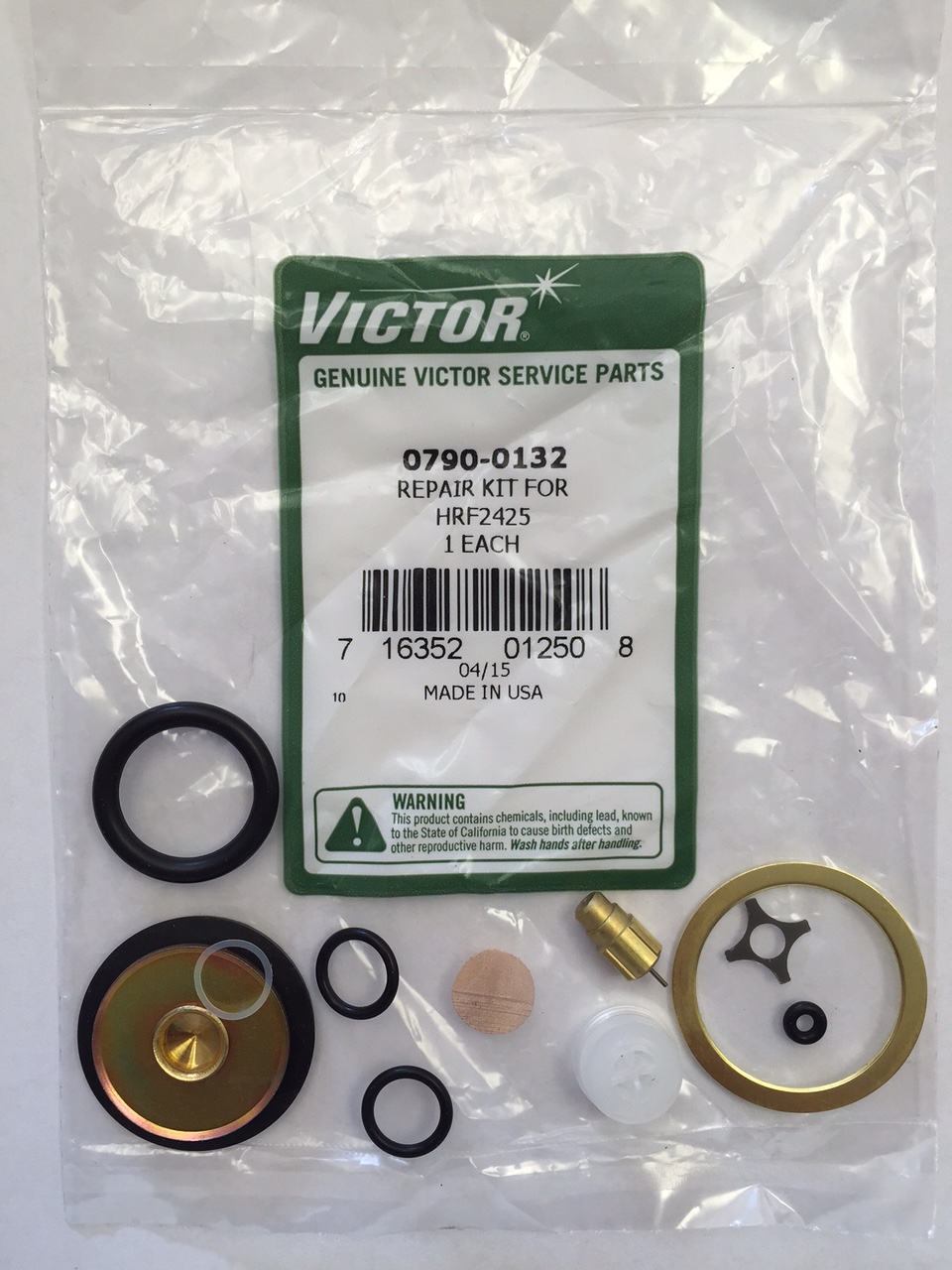 07900132 HRF2425 Repair Kit Regulator and Torch Exchange, Inc.
