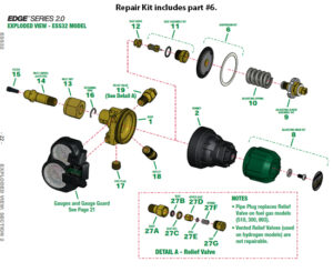 #0790-0276RP ESS32 Diaphragm Repair Kit - Image 2