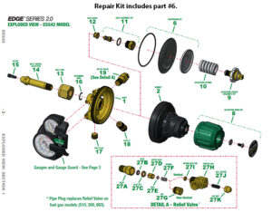 #0790-0259RP ESS42 Diaphragm Repair Kit - Image 2